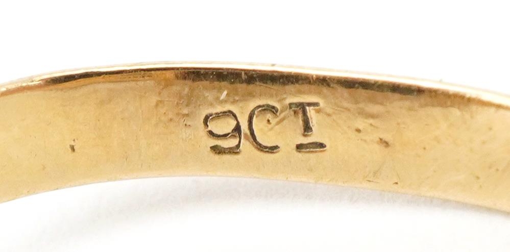 9ct gold black onyx signet ring, size U, 3.5g - Image 4 of 4
