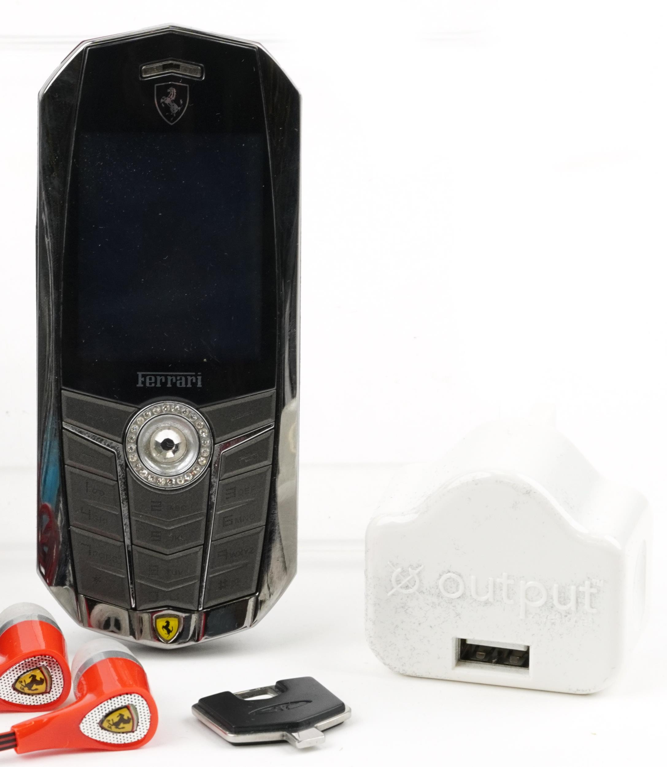 Cased Vertu Ferrari mobile phone and accessories - Image 3 of 6
