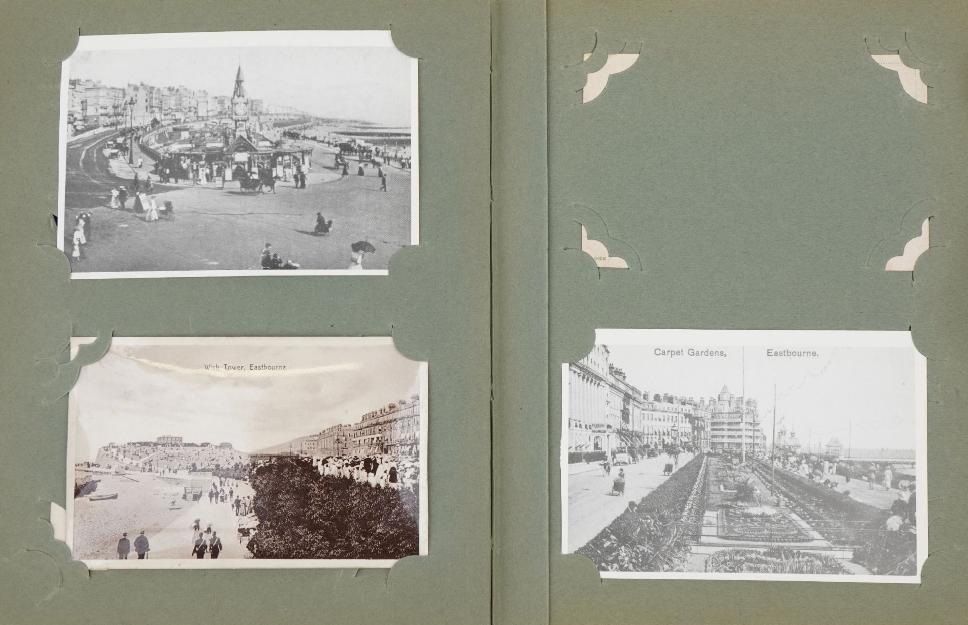 Early 20th century and later postcards arranged in an album, some real photographic, including - Bild 4 aus 9