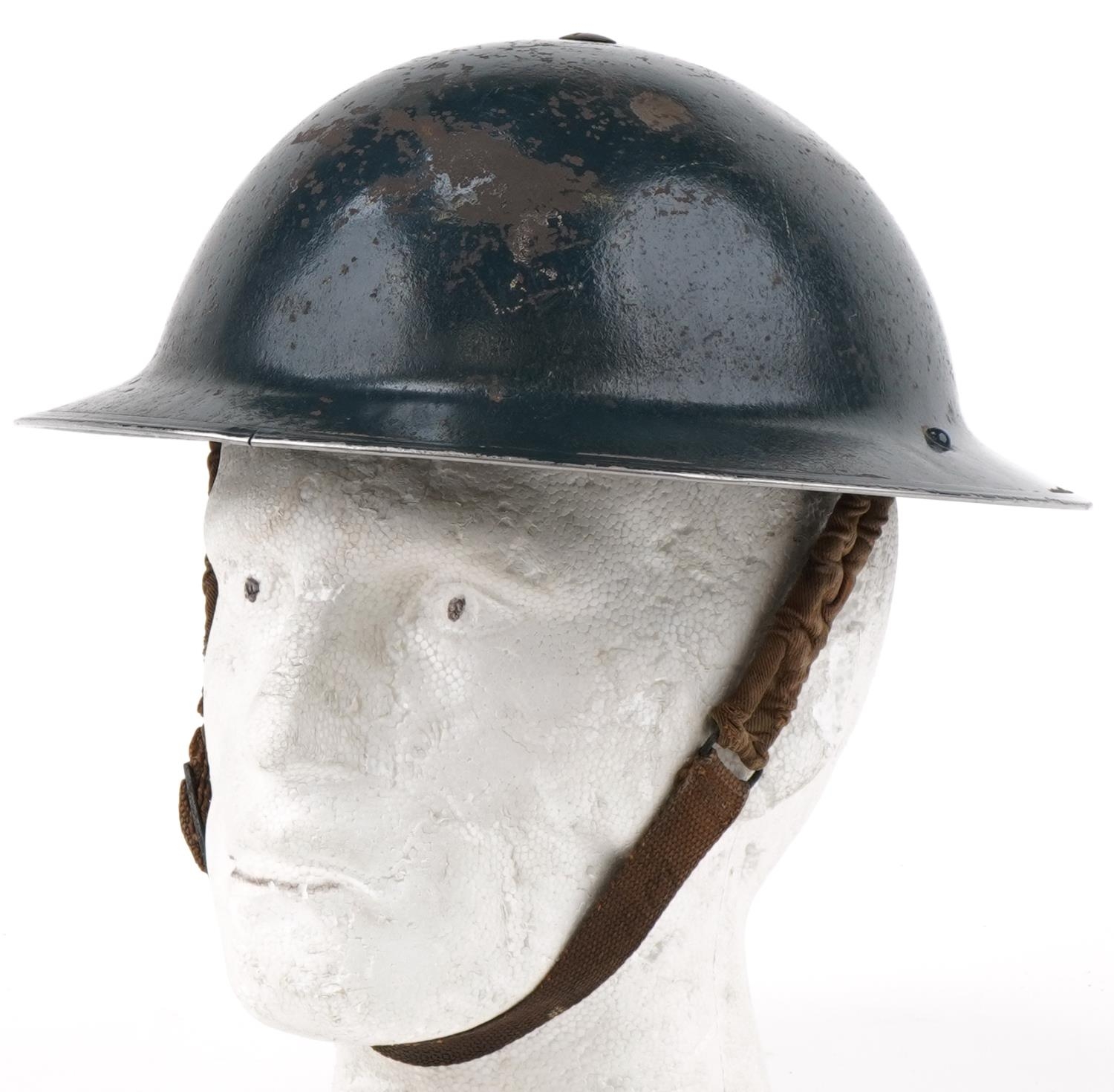 Military interest Brodie tin helmet, Vero 1 1938, stamped R O. Co