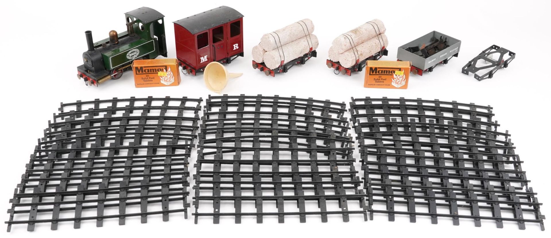Mamod tinplate model railway including locomotive with tender