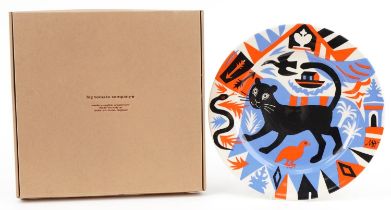 Big Tomato Company porcelain plate designed by Mark Hearld for The Tate Gallery, with box, 32cm in