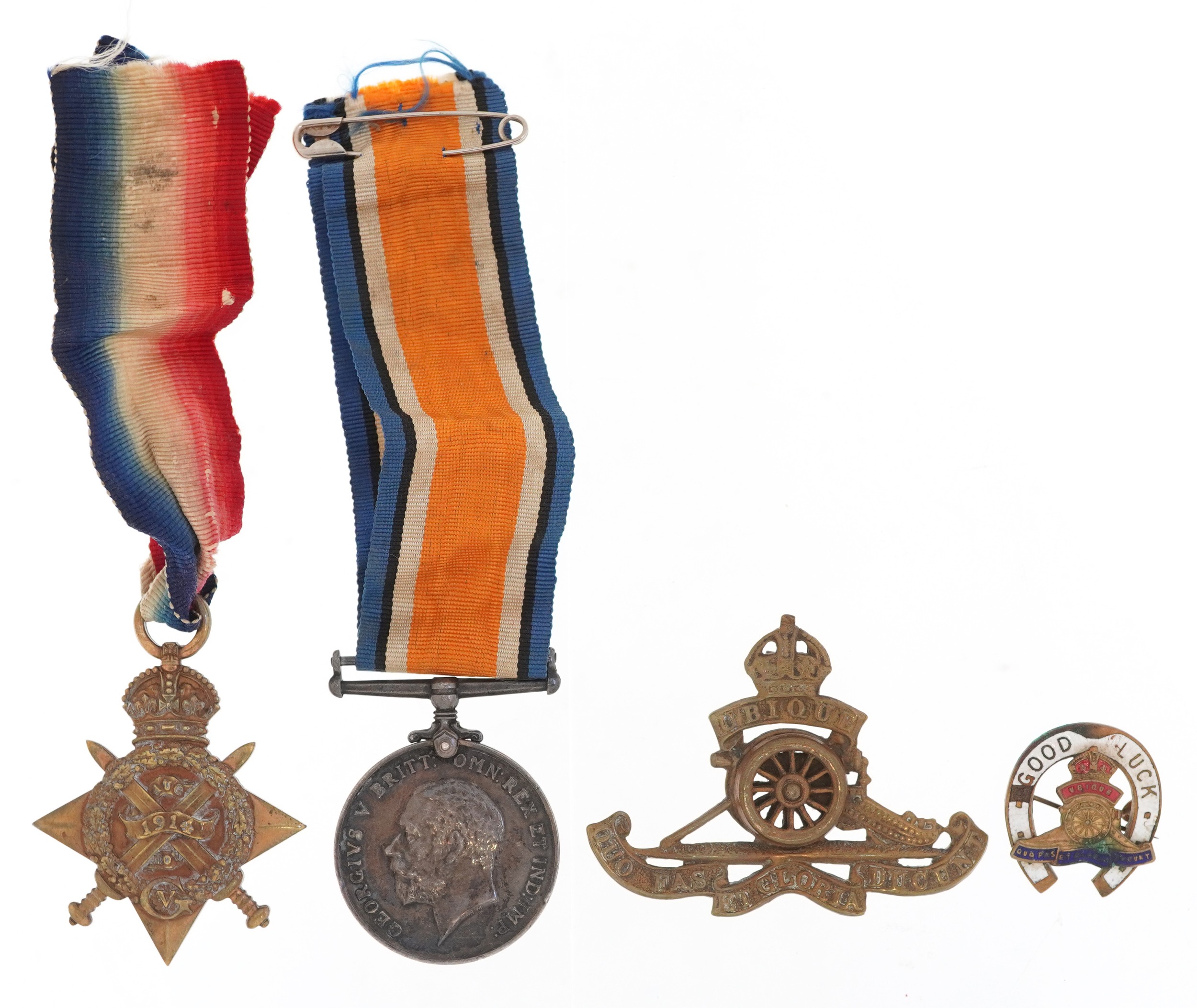 British military World War I medals awarded to W.J.A.BROWN A.S.C Mons Star and CPL.W.J.A.BROWNA.S. - Image 5 of 8