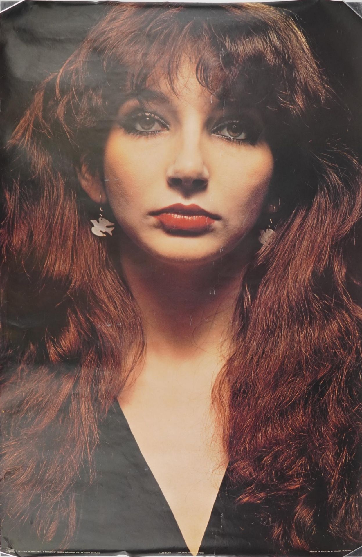 Kate Bush memorabilia comprising three posters, one framed and vintage badges, the largest 95cm x - Image 4 of 14