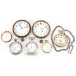 Vintage and later pocket watches and travel watches including Sekonda, Lorus and Ingersoll, the