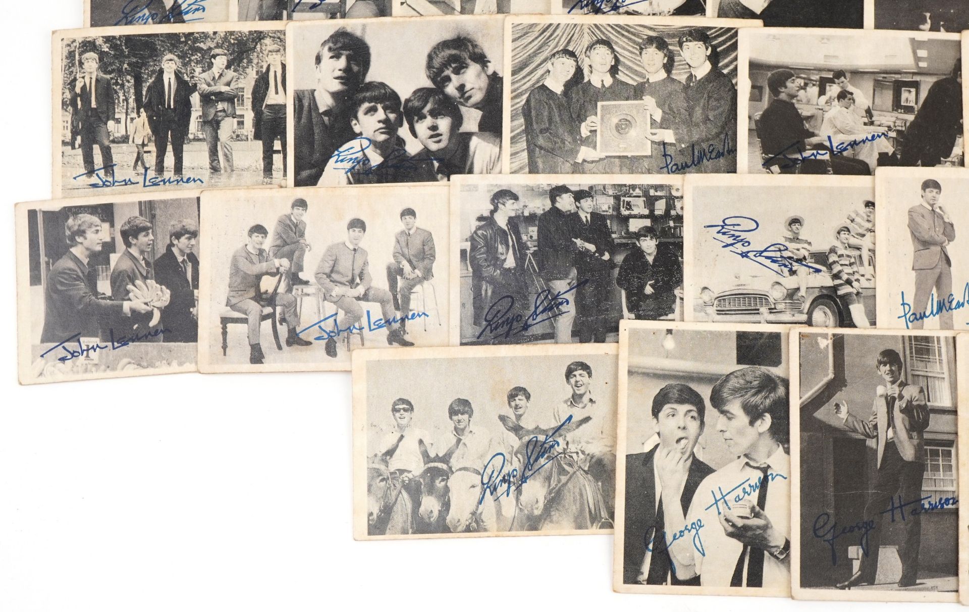 Collection of vintage Beatles A & BC chewing gum trade cards - Bild 4 aus 6