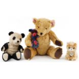 Three vintage teddy bears comprising a Steiff Original kitten, The Old Fashioned Teddy Bear