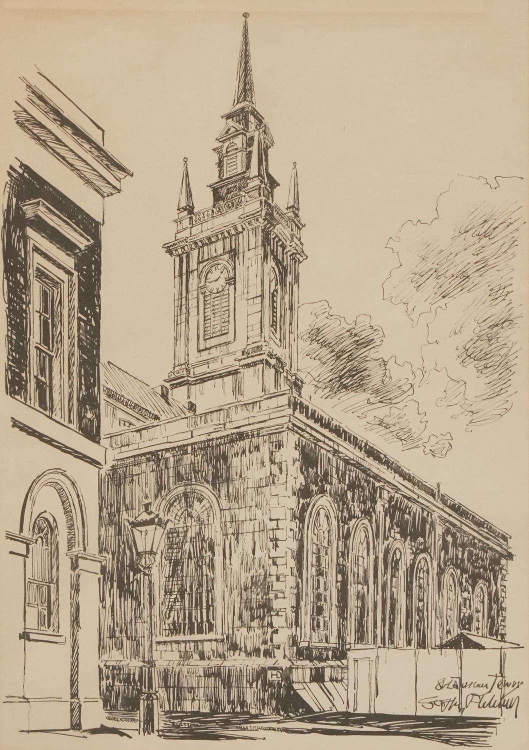 L S Fletcher - Eight prints of London scenes including St Lawrence Jewry, St Ethelburga within - Bild 38 aus 42