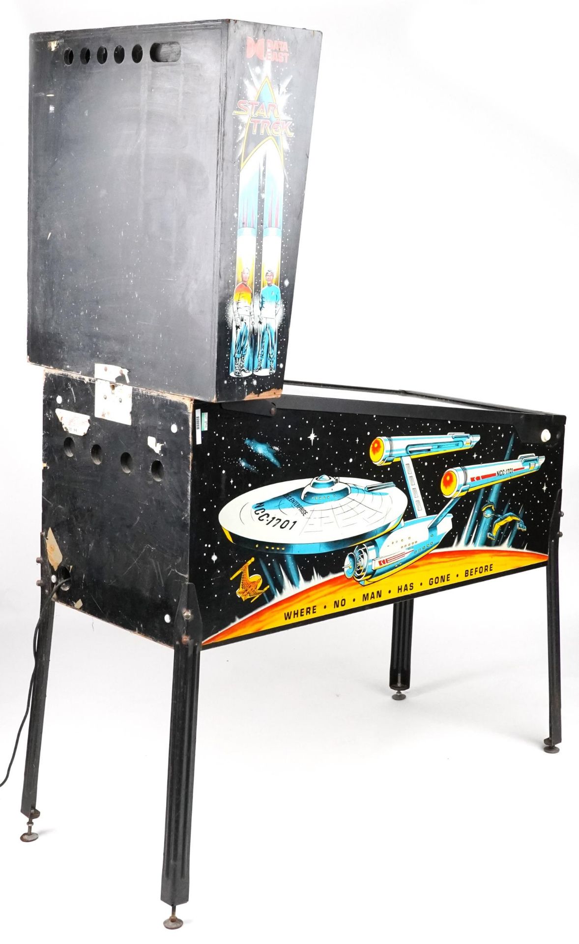 Vintage Star Trek pinball machine by Data East, 193cm H x 71cm W x 136cm D - Bild 4 aus 4