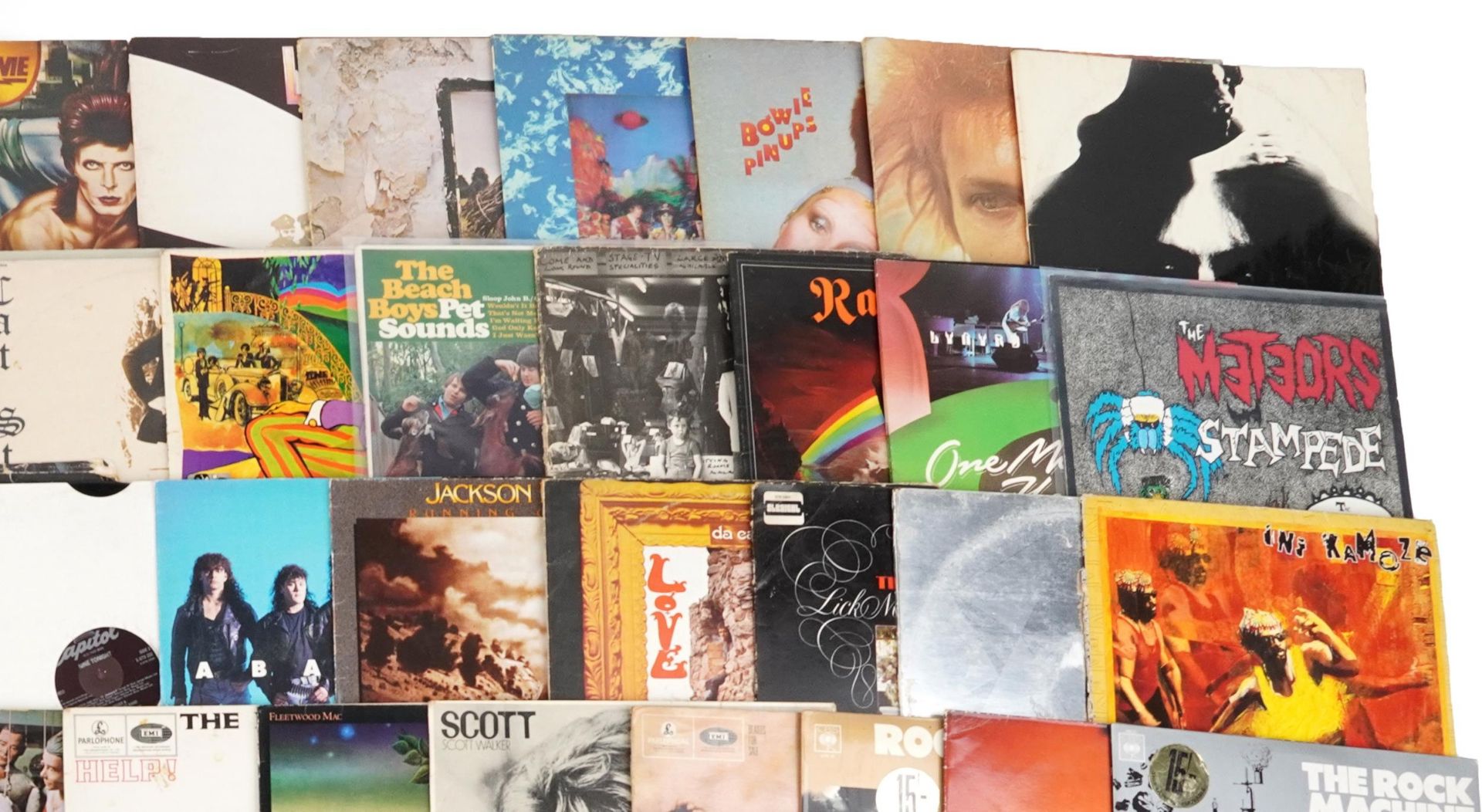 Vinyl LP records including David Bowie, Led Zeppelin, The Beatles Sgt. Pepper's Lonely Hearts Club - Bild 3 aus 5