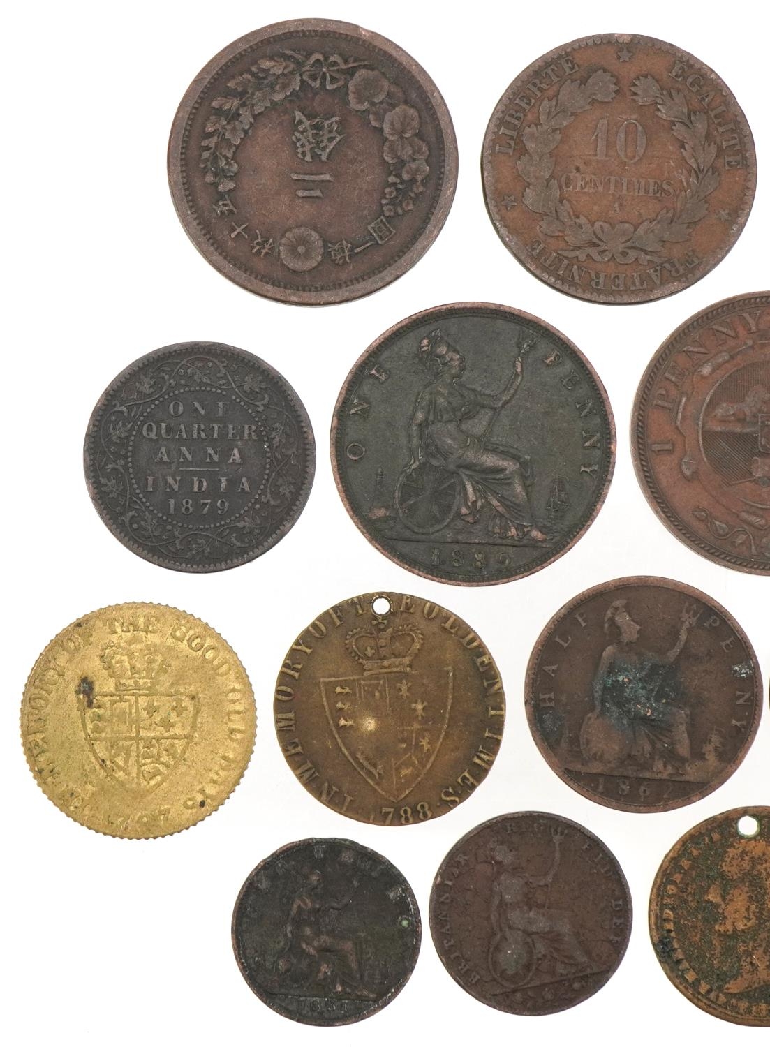 Selection of China and India copper coinage including Victorian examples, - Image 5 of 6