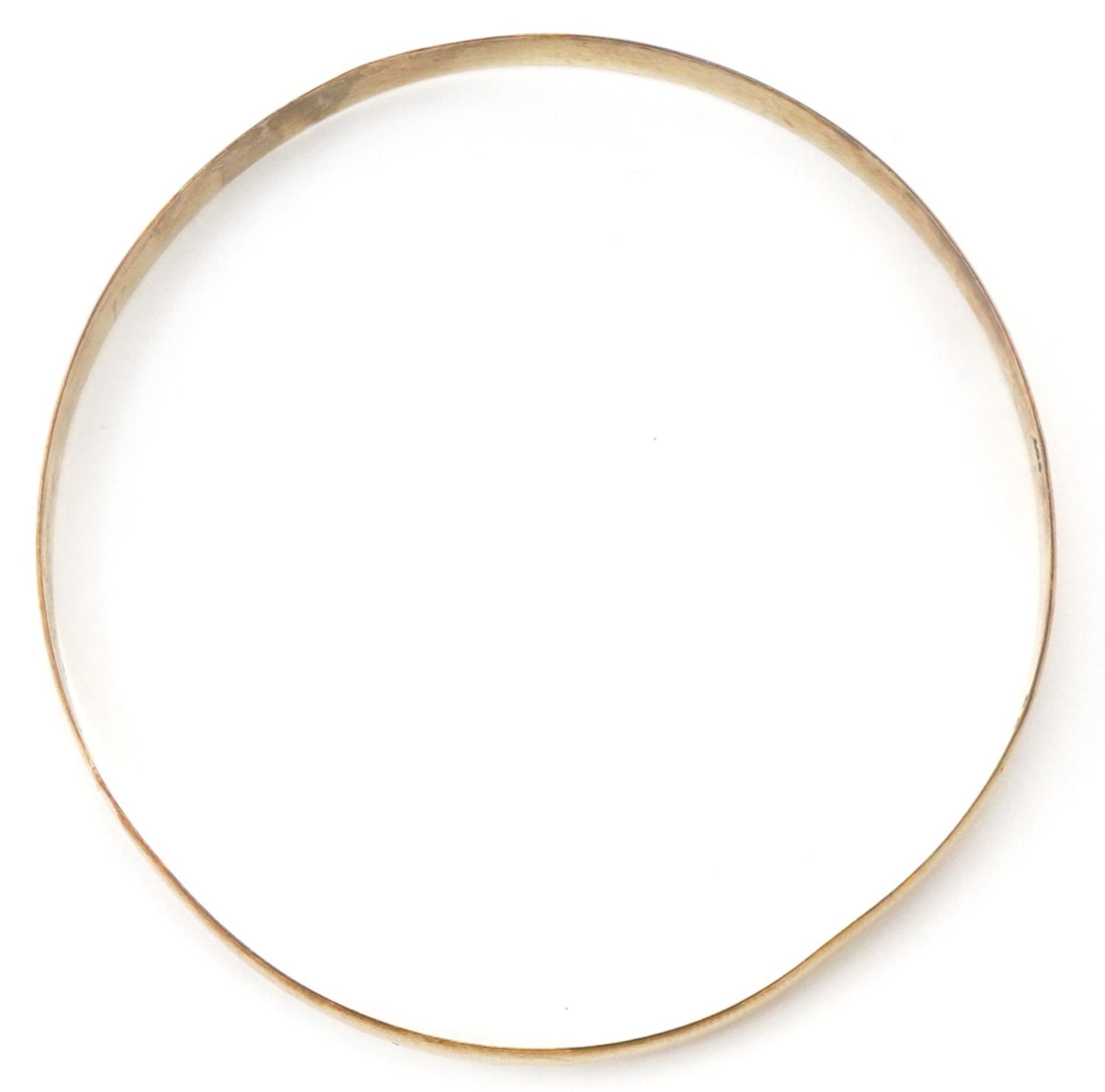 9ct gold bangle, 6.5cm in diameter, 7.8g - Bild 3 aus 5