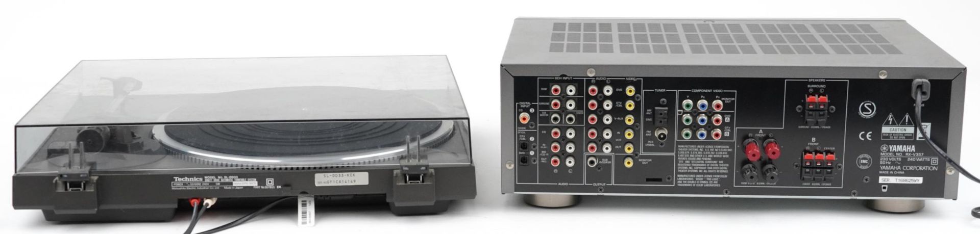 Technics automatic turntable system SL-DD33 and a Yamaha Natural Sound AV receiver RX-V357 - Bild 3 aus 5