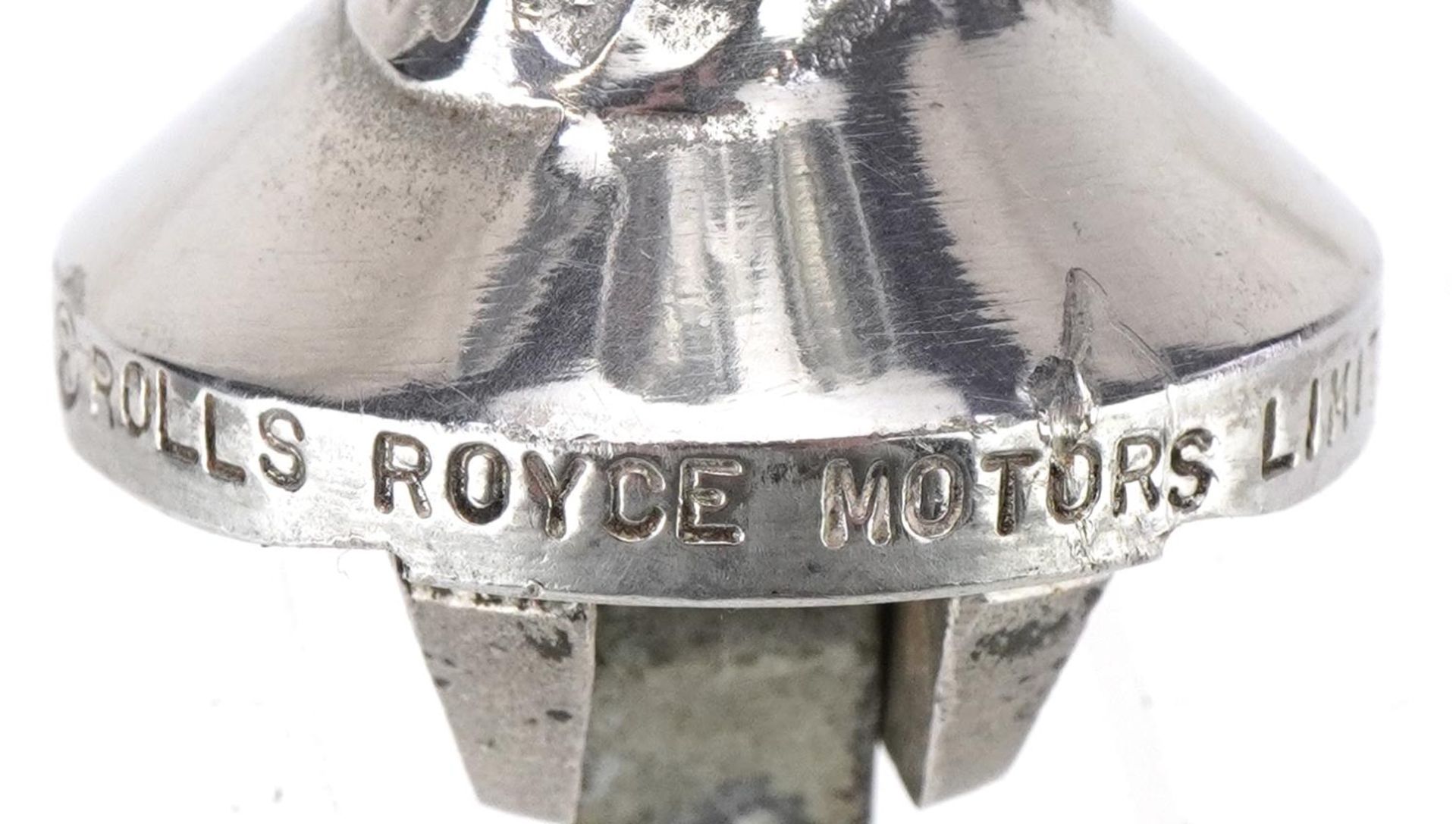 Motoring interest Rolls Royce Motors Limited Spirit of Ecstasy chrome plated car mascot, overall - Image 4 of 5