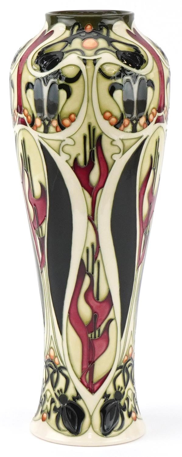 Large Moorcroft pottery vase hand painted and tubelined in the Gardener's pattern, designed by Kerry - Image 2 of 3