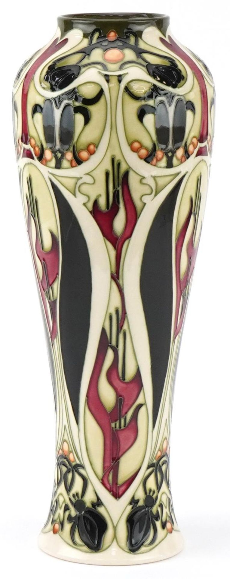 Large Moorcroft pottery vase hand painted and tubelined in the Gardener's pattern, designed by Kerry - Bild 2 aus 3