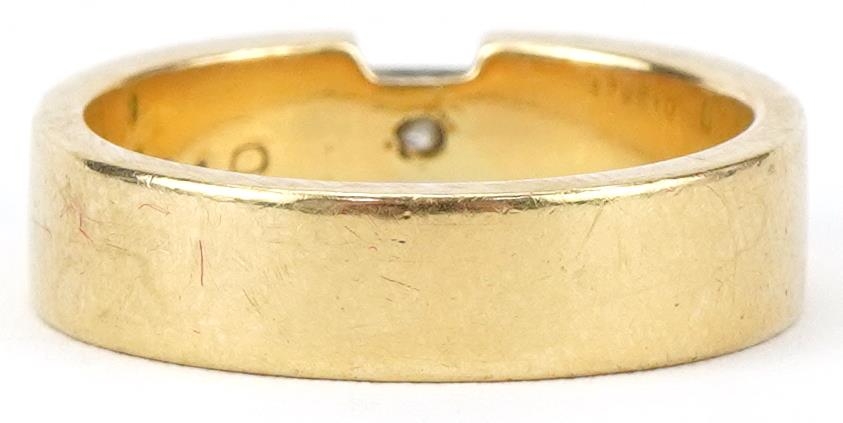 18ct gold princess cut diamond ring, the diamond approximately 0.25 carat, size N/O, 8.5g - Image 2 of 6
