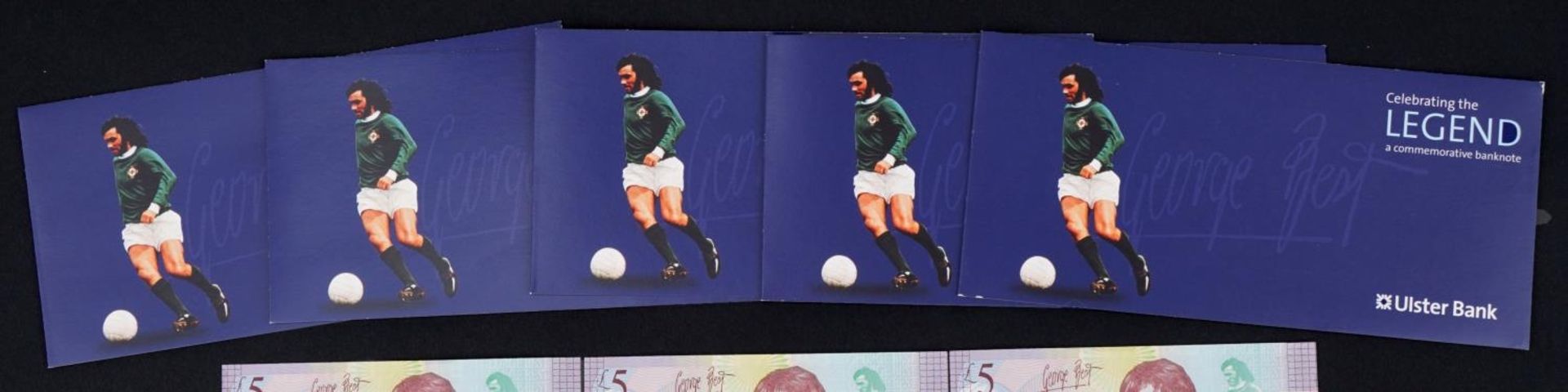 Ten count these 2006 Ulster Bank Limited George Best design five pound notes, including three with - Bild 5 aus 7
