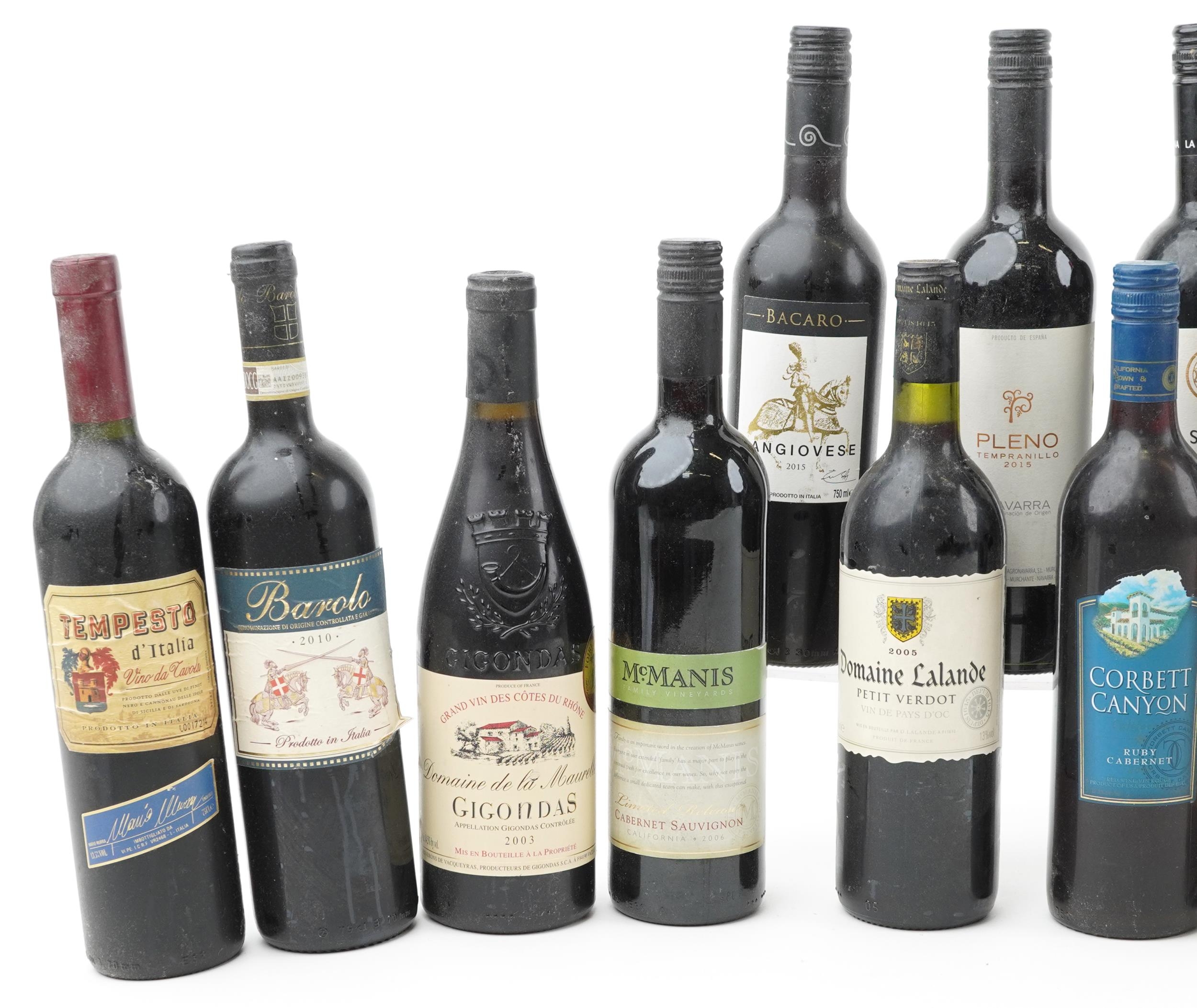Twenty five bottles of red wine including 2003 Gigondas Cotes du Rhone - Image 2 of 4
