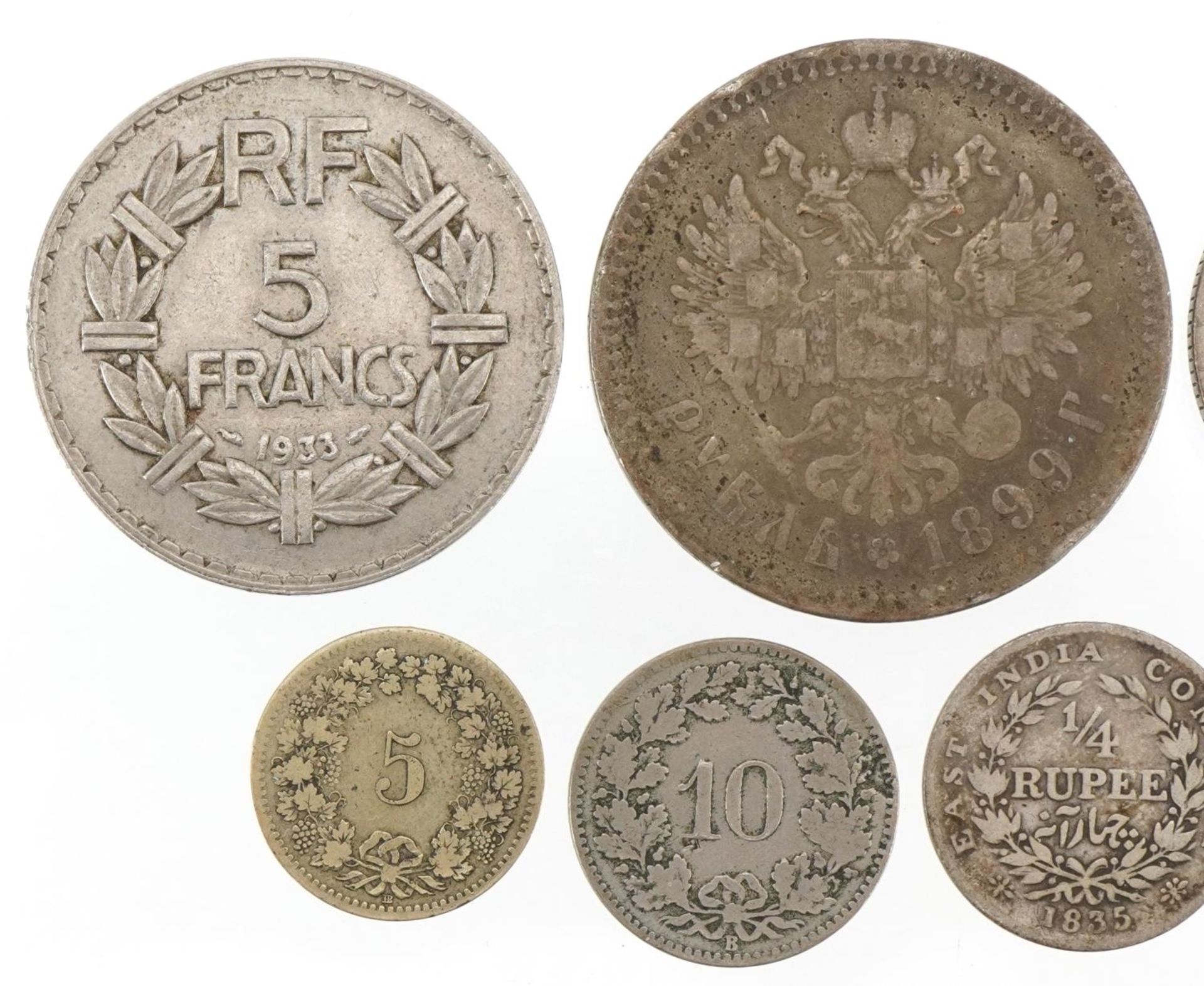 Coinage including France and Switzerland, some silver - Image 5 of 6