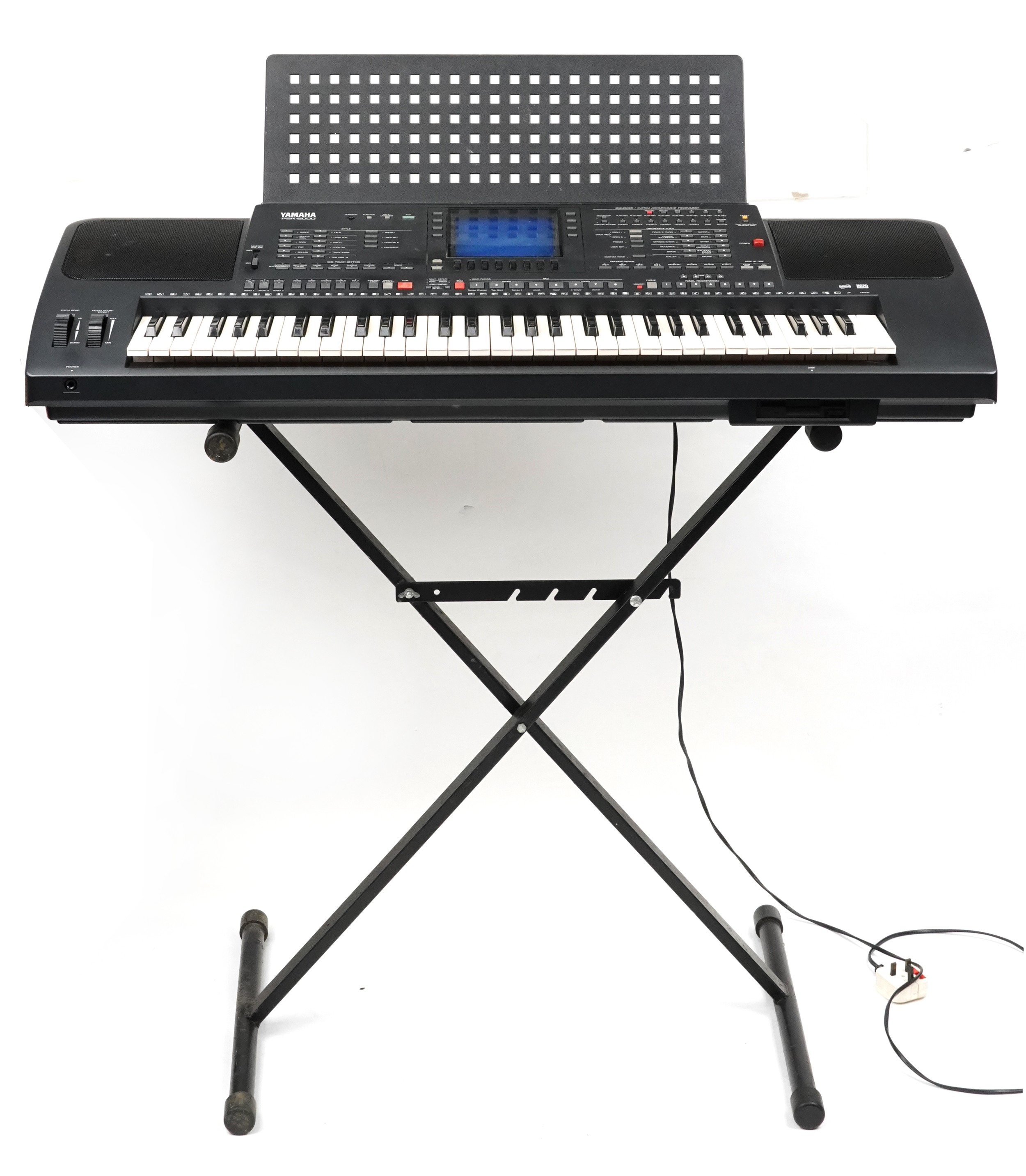 Yamaha PSR-6000 electric keyboard with stand and protective bag