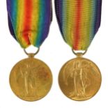 Two British military World War I medals awarded to J COTTON. DH.R.N.P and PTE J.W.CRAGGA. S.C