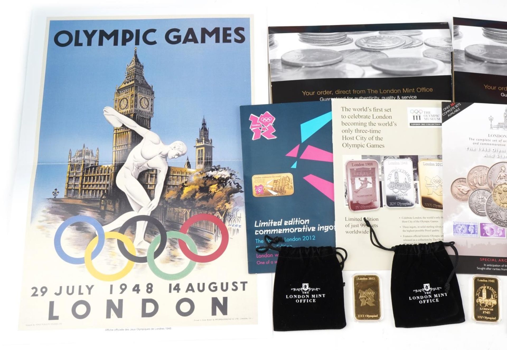 London Olympic 2012 Games ingots from The London Mint Office together with a collector's album of - Image 7 of 9