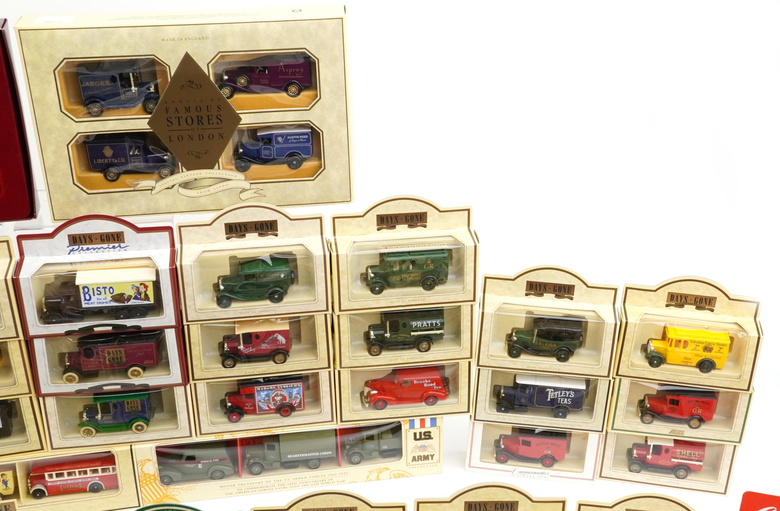 Large collection of diecast vehicles with boxes, some advertising, including Days Gone Ford Model T - Image 5 of 8