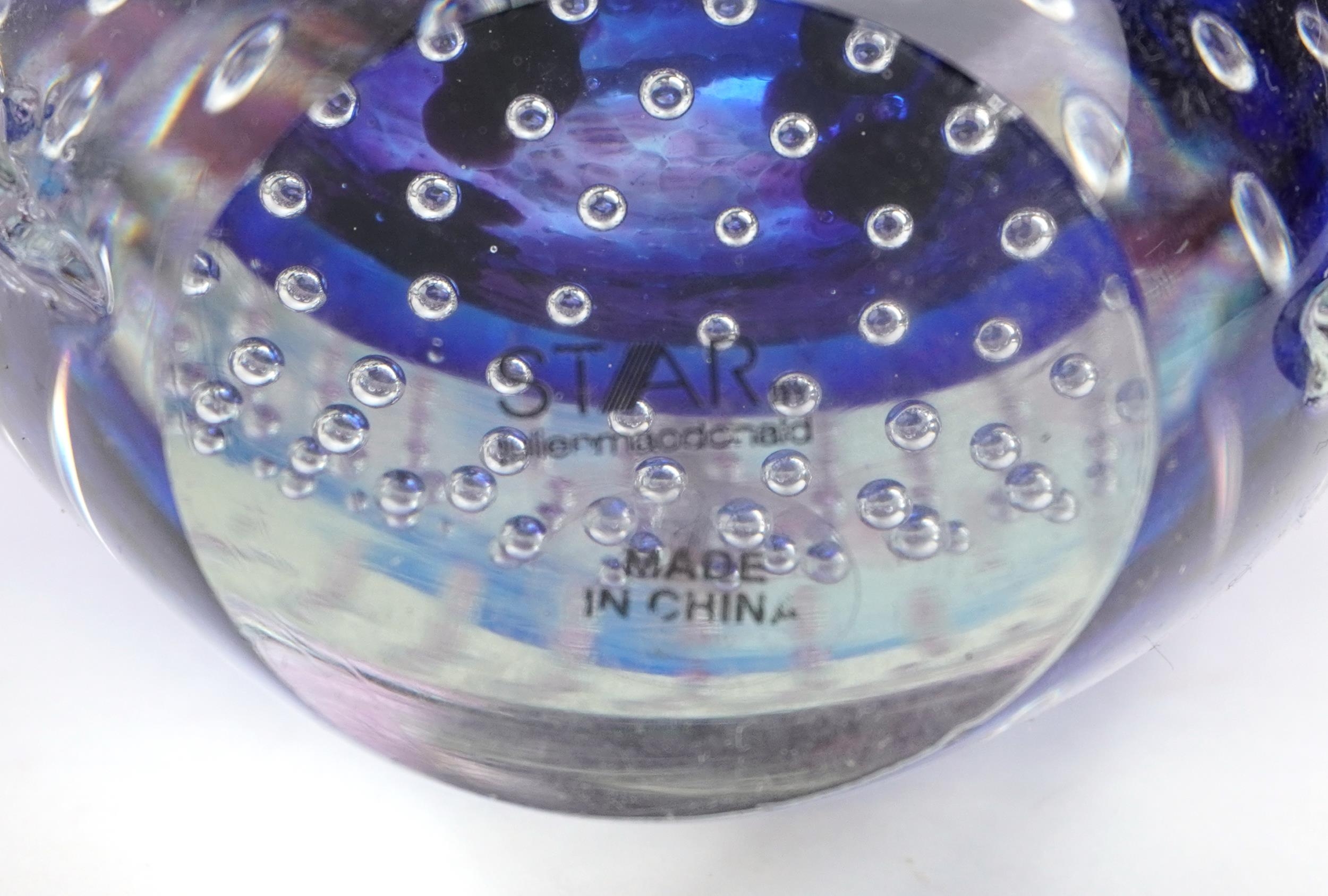 Art glassware including Murano style twin handled vase with controlled bubbles and Caithness - Image 5 of 5