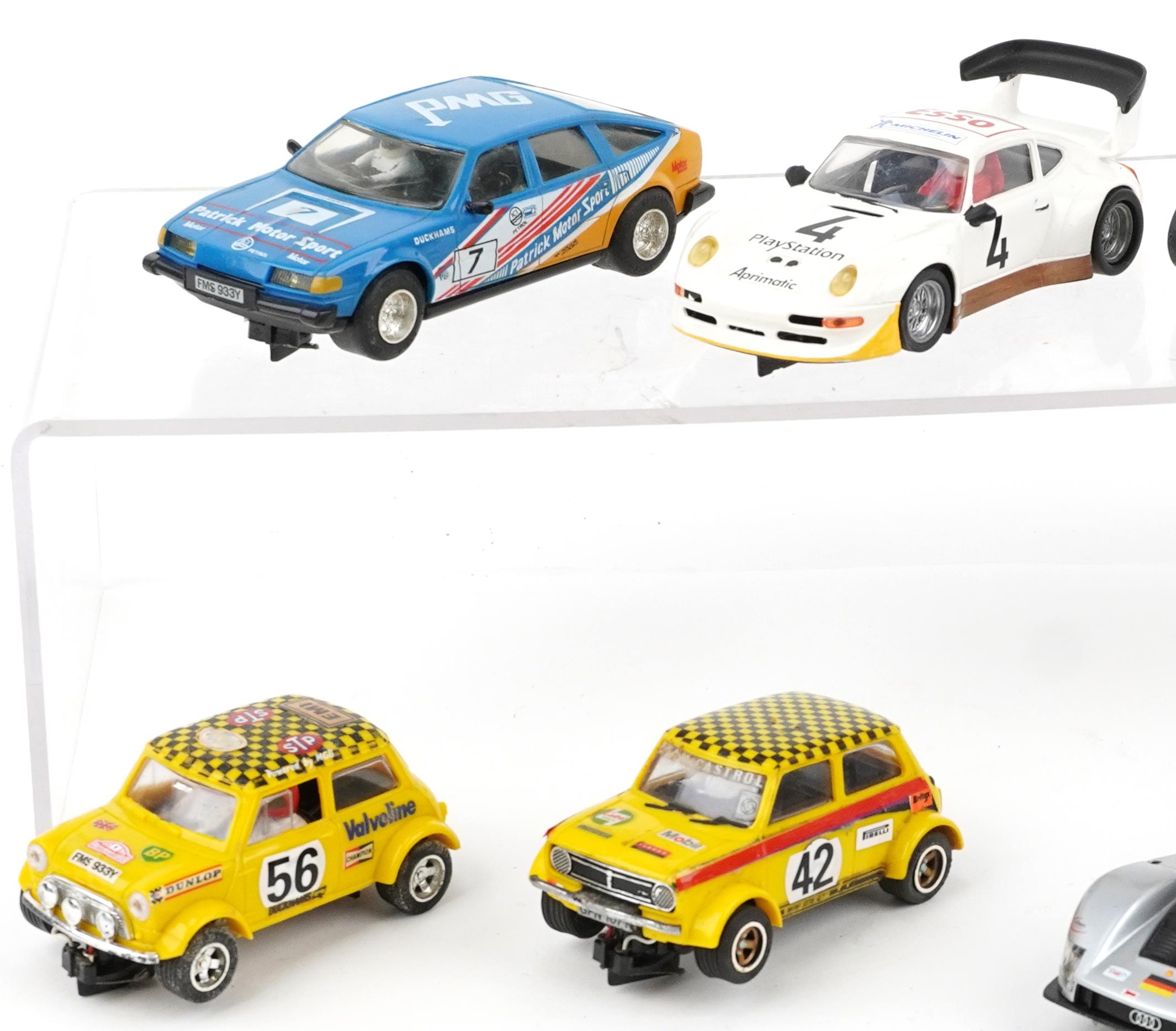 Ten vintage and later slot cars including Scalextric, Carrera Evolution and Hornby - Image 2 of 3