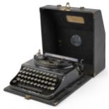 Vintage Remington portable typewriter with case