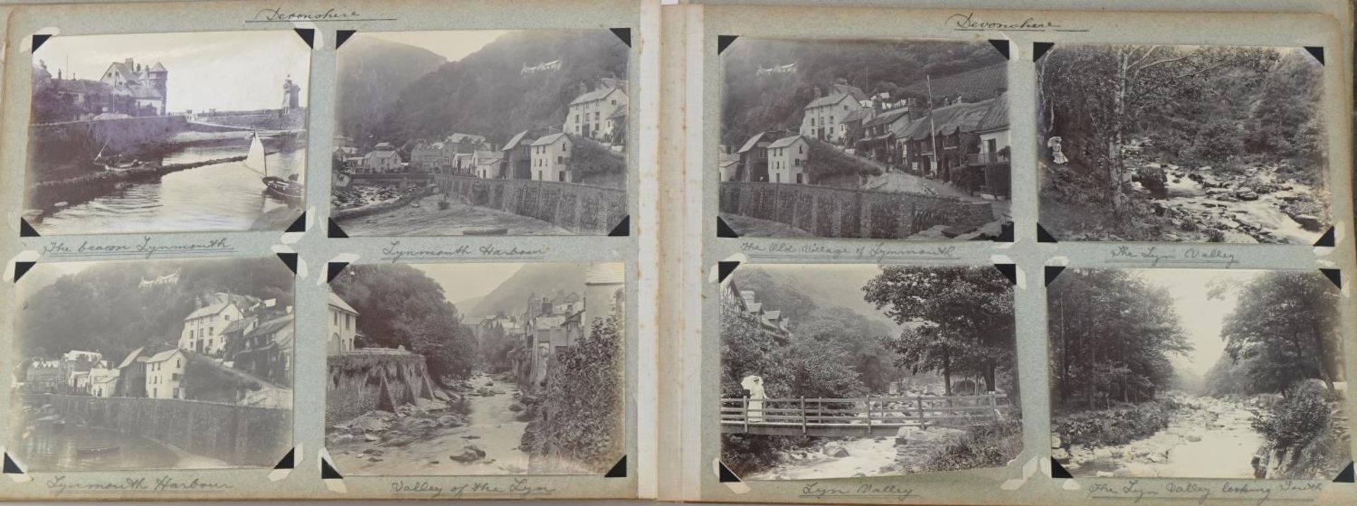 Early 20th century black and white photographs relating to the Isle of Man arranged in an album - Bild 23 aus 28