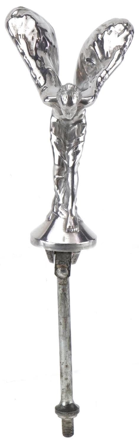 Motoring interest Rolls Royce Motors Limited Spirit of Ecstasy chrome plated car mascot, overall - Image 3 of 5