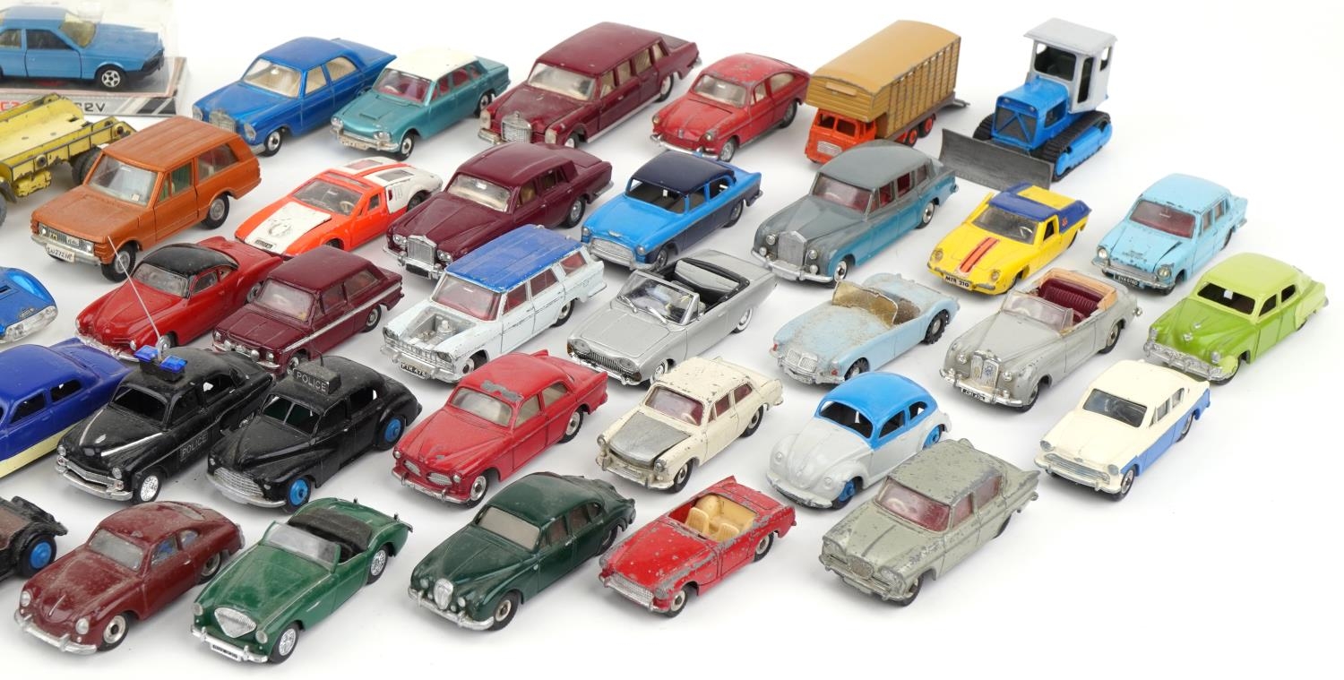 Large collection of vintage Dinky and Corgi diecast vehicles including Morris Oxford, AEC Mercury, - Image 3 of 3