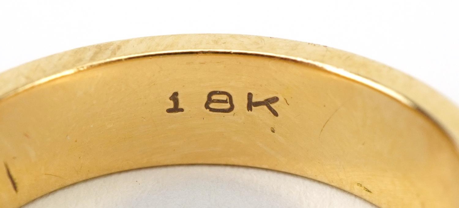 18ct gold princess cut diamond ring, the diamond approximately 0.25 carat, size N/O, 8.5g - Image 5 of 6