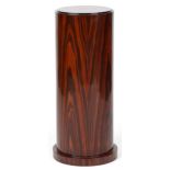 Art Deco style rosewood effect cylindrical column, 80cm high x 30cm in diameter