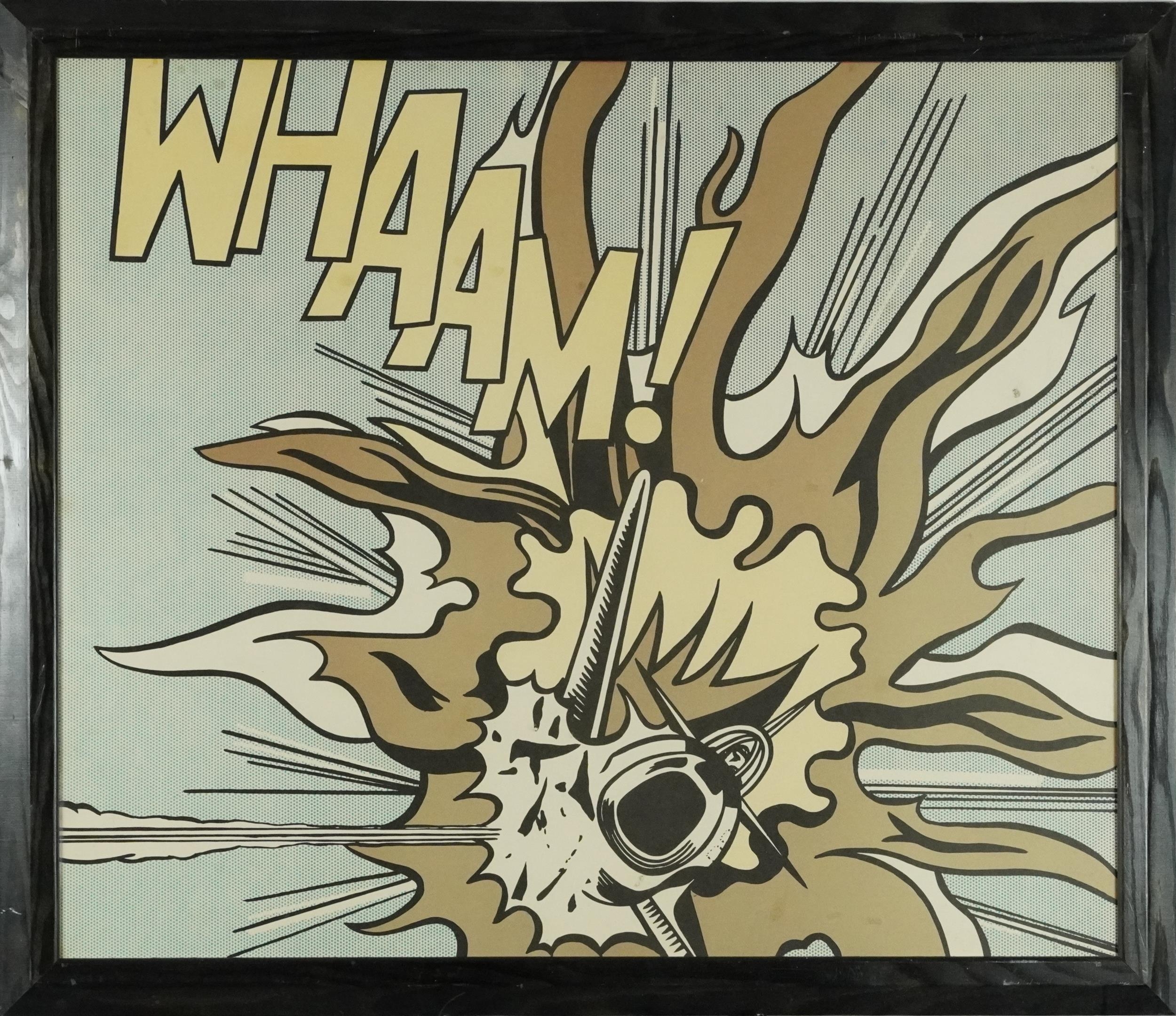 After Roy Lichtenstein - Wham and I pressed the fire control, two prints, framed and glazed, 74cm - Bild 7 aus 9