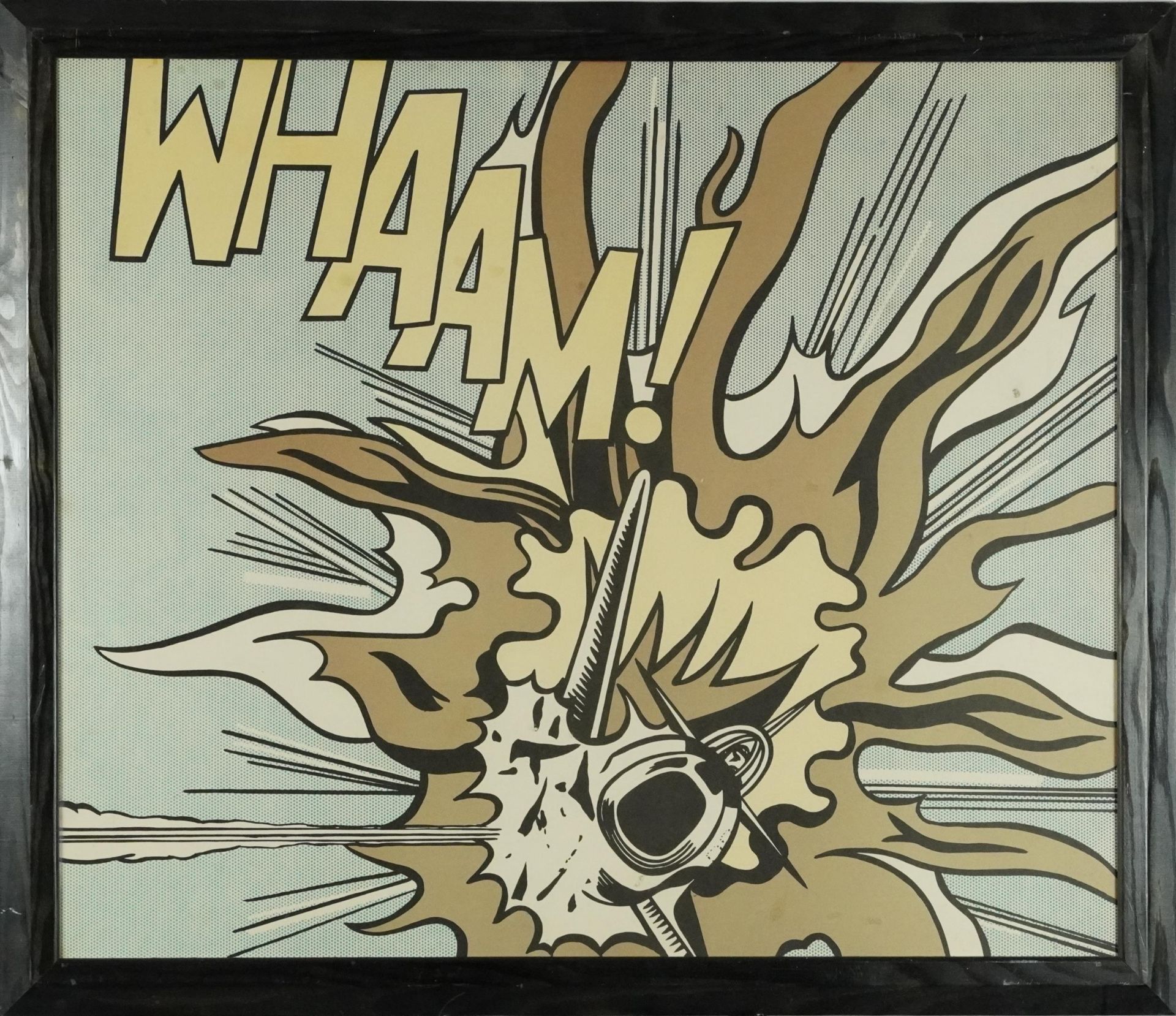 After Roy Lichtenstein - Wham and I pressed the fire control, two prints, framed and glazed, 74cm - Image 7 of 9