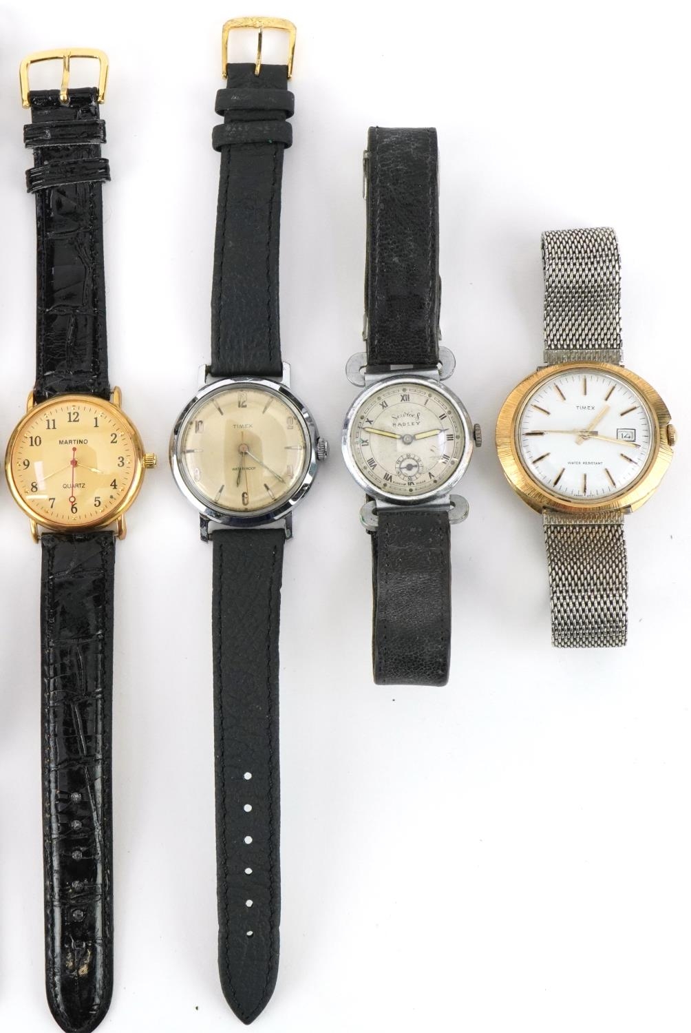 Seven vintage and later gentlemen's wristwatches including Services, Timex, Tosal and Sekonda, the - Image 4 of 4