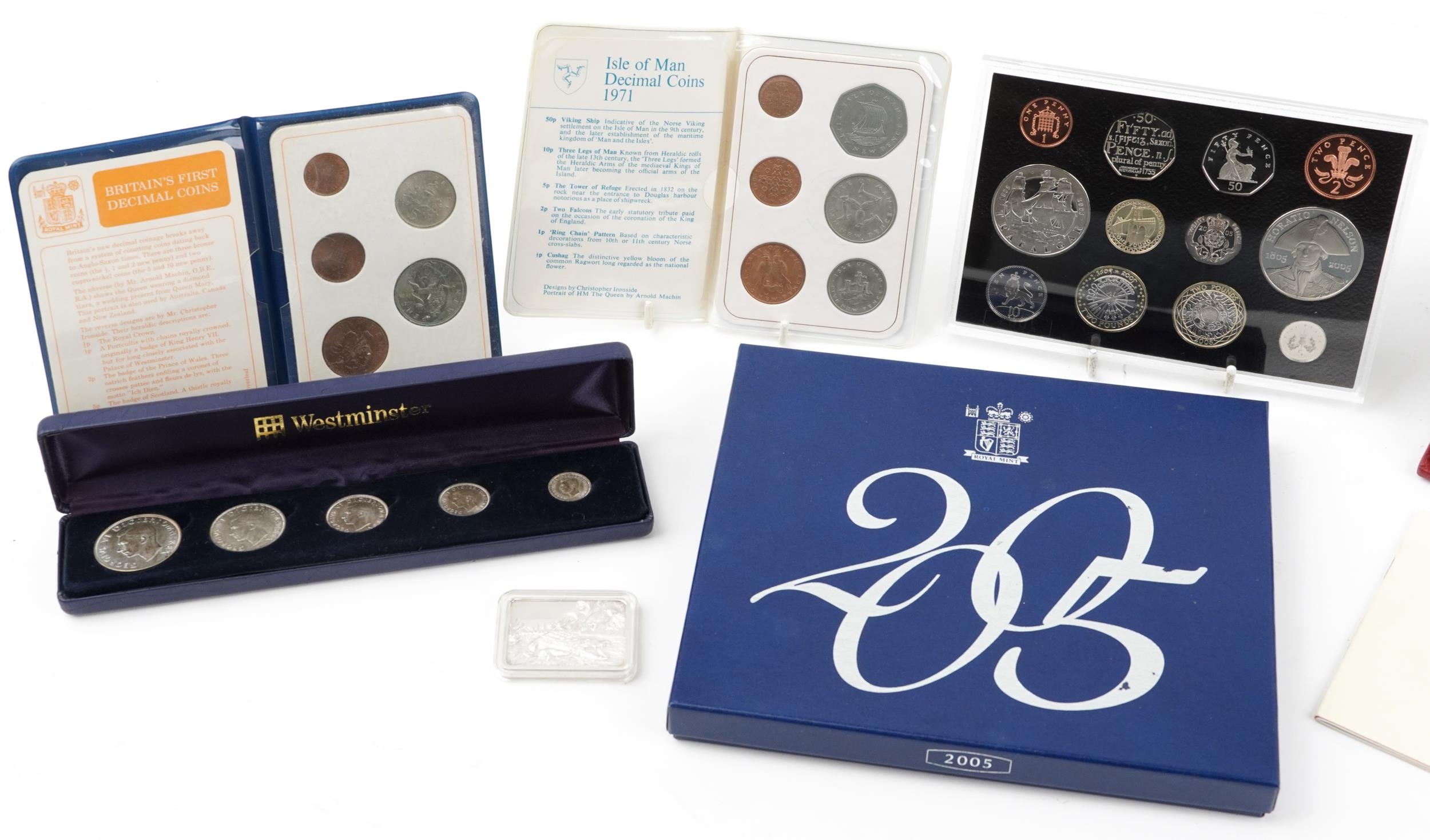 Coinage and an American Wildlife Collection silver ingot including 1997 United Kingdom Deluxe - Image 2 of 3