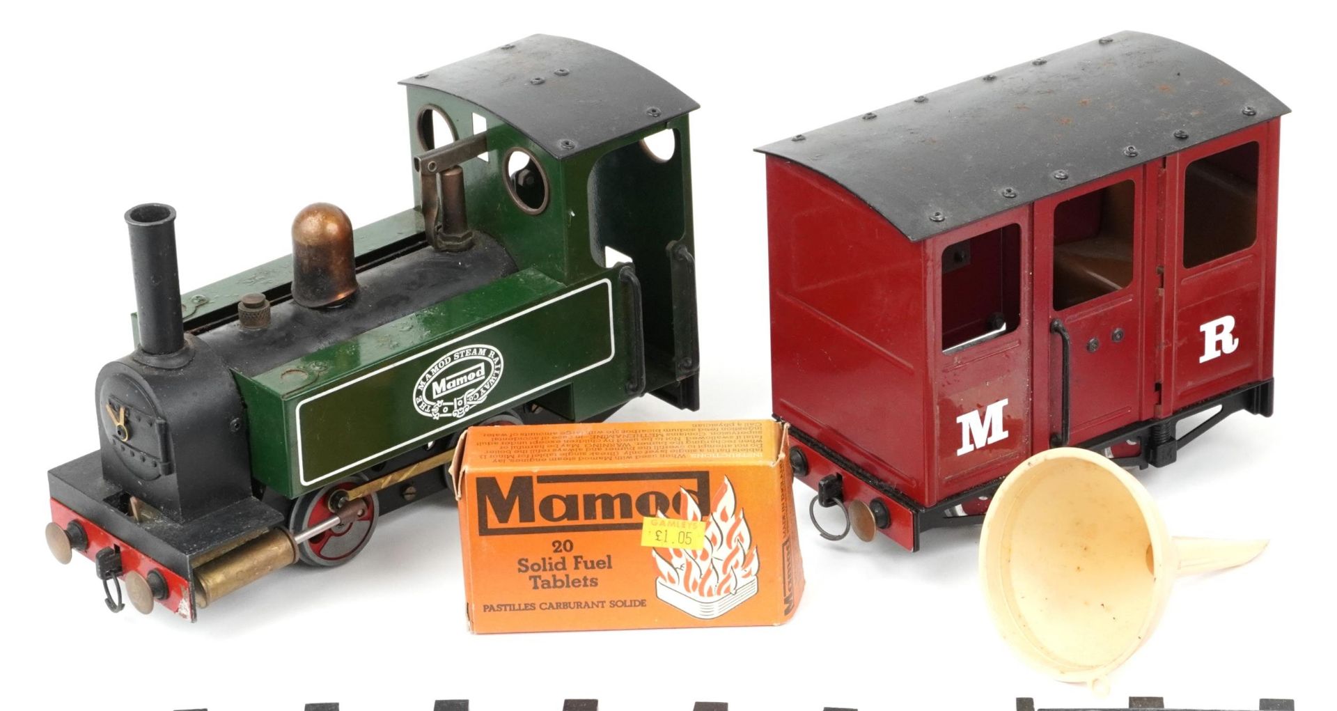 Mamod tinplate model railway including locomotive with tender - Bild 2 aus 4
