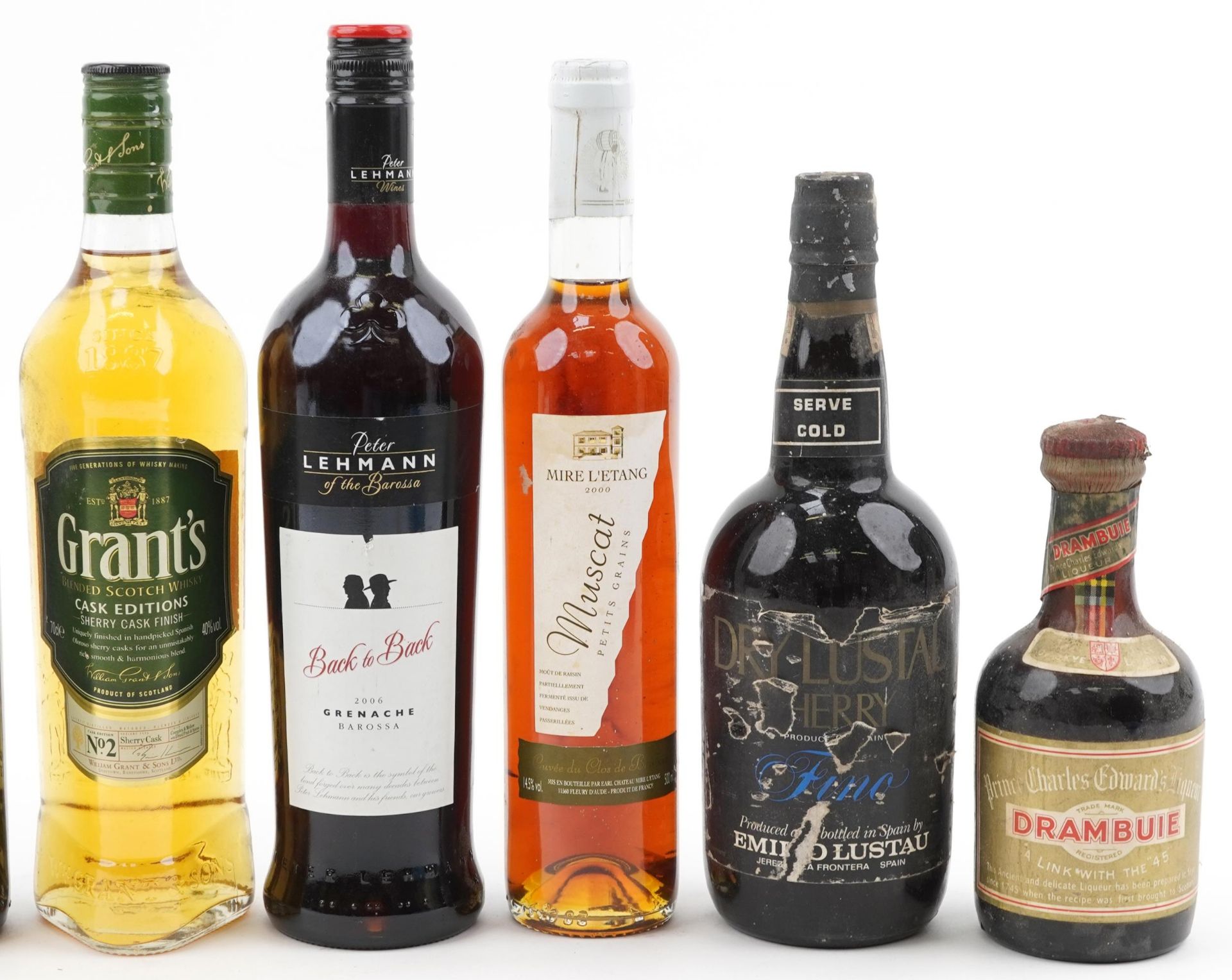 Eight bottles of alcohol including Grant's Cask Edition whisky and Drambuie - Bild 3 aus 4