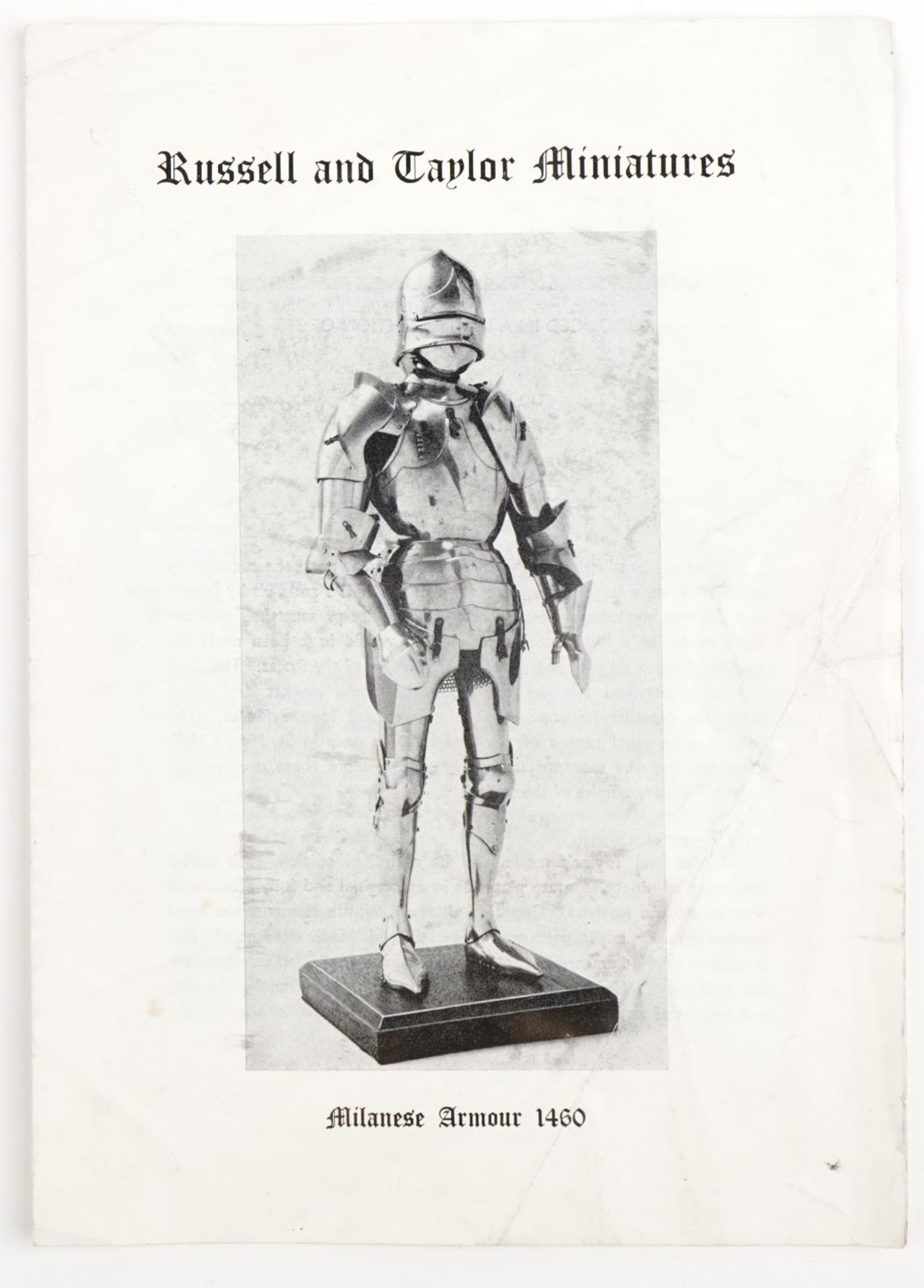 Russell & Taylor model of 1460 Milanese armour, edition number 27, housed in a display case, with - Bild 6 aus 6