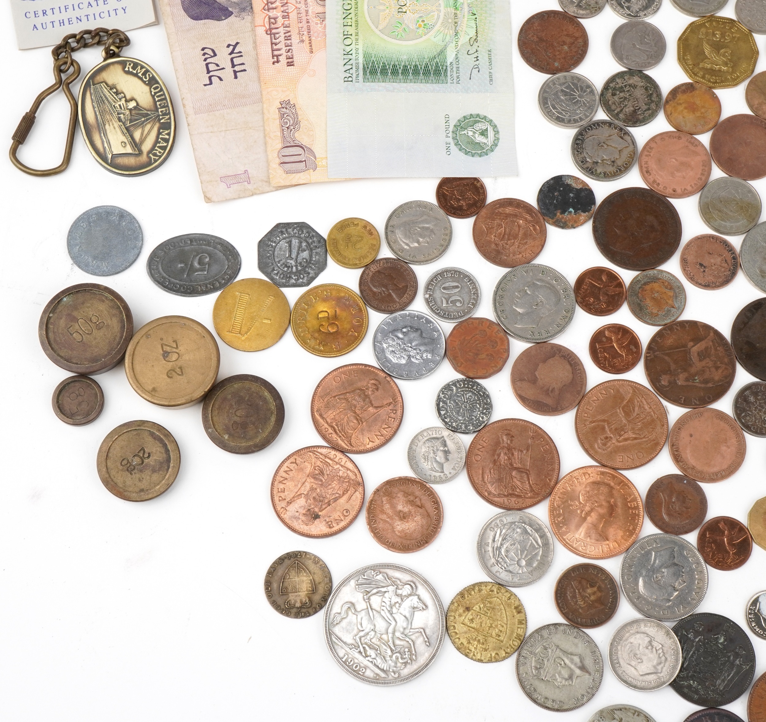 Antique and later British and world coinage, tokens and ephemera including 2007 United Kingdom - Image 5 of 9