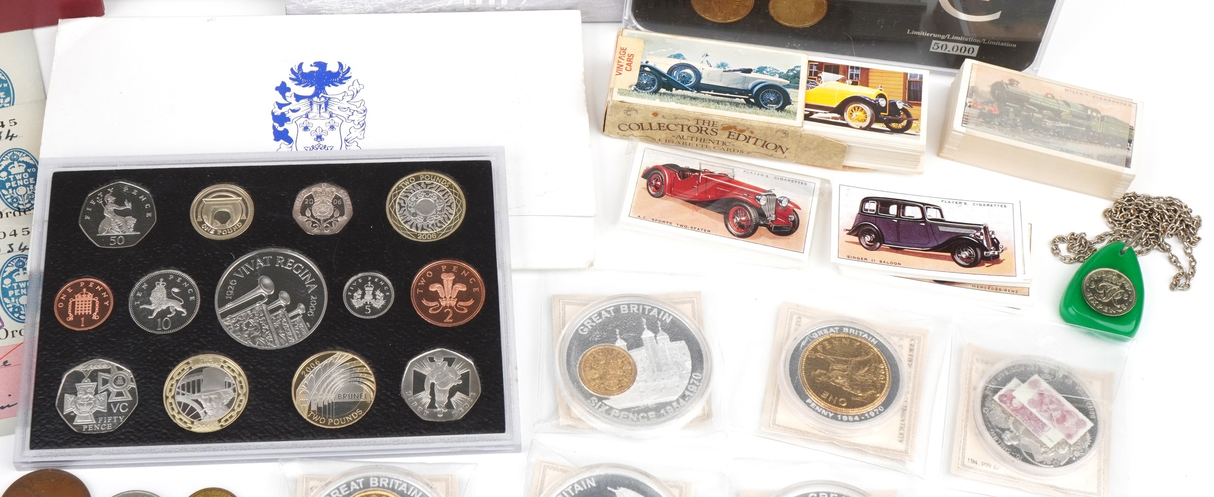 Antique and later British and world coinage, tokens and ephemera including 2007 United Kingdom - Image 4 of 9
