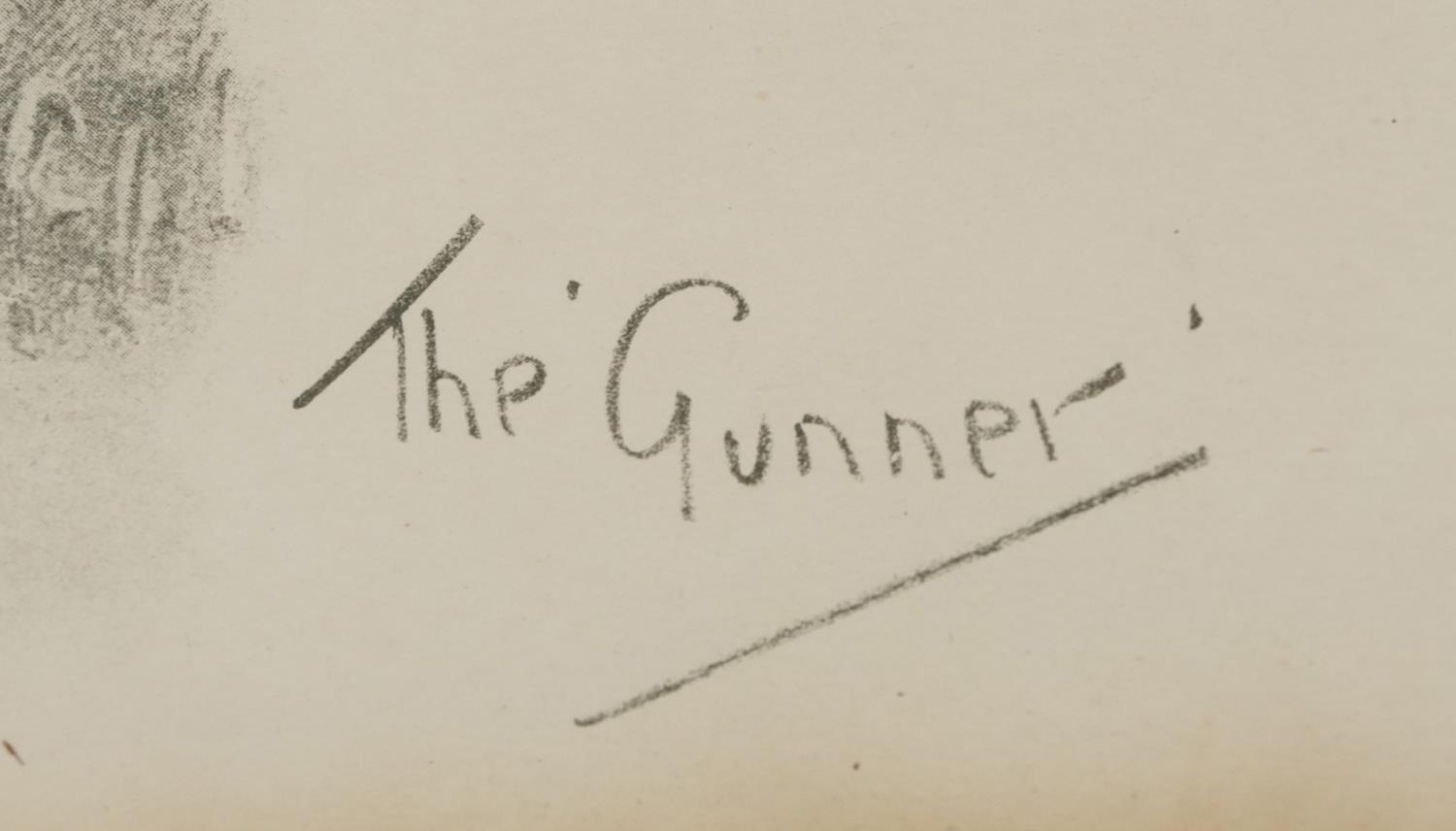 Good Hunting Old Sportsman the Gunner - World War I interest Snaffles print, framed in - Image 4 of 6