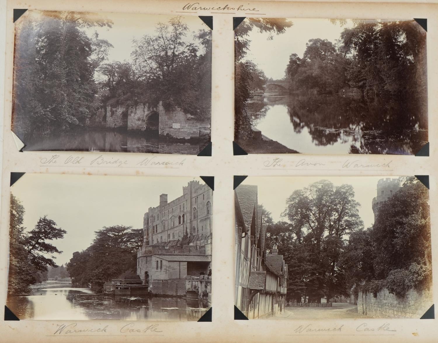 Early 20th century black and white photographs arranged in an album including Staffordshire, - Image 10 of 40