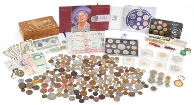 Antique and later British and world coinage, tokens and ephemera including 2007 United Kingdom