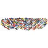 Large collection of vintage and later diecast vehicles, predominantly Matchbox and Hot Wheels