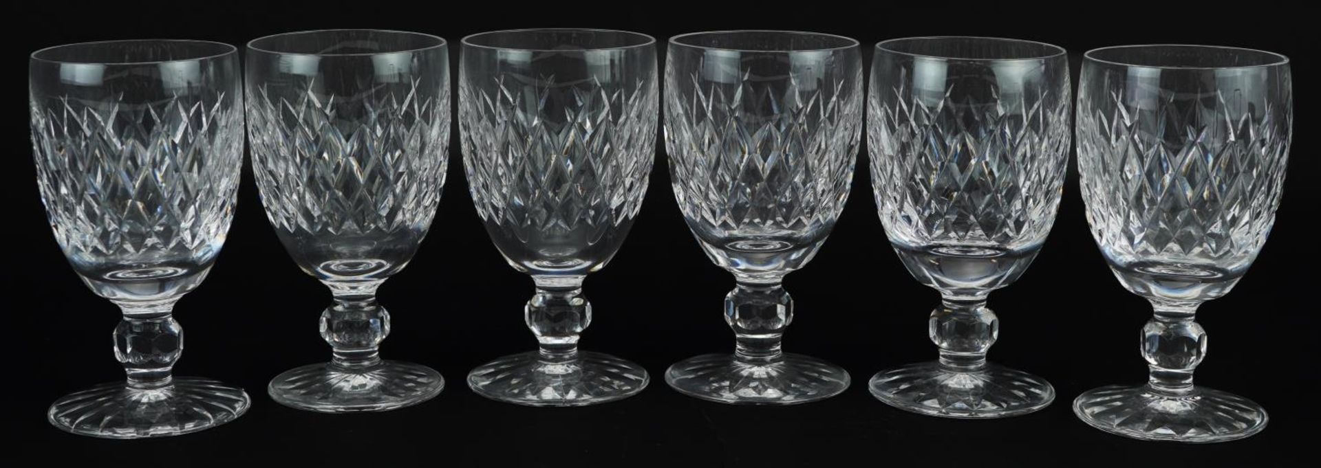 Set of six Waterford Crystal Boyne pattern glasses, each 12cm high - Bild 2 aus 4